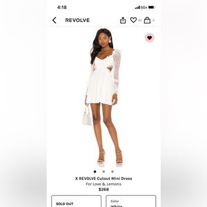 For Love and Lemons cocktail dress